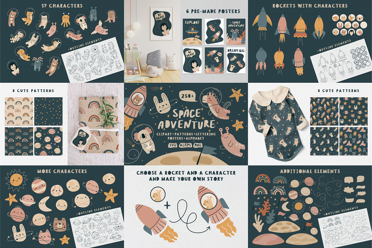 Cute Kids BUNDLE baby animals 80%OFF, an Animal Illustration by RinaKustova (Photo 3 of 10)