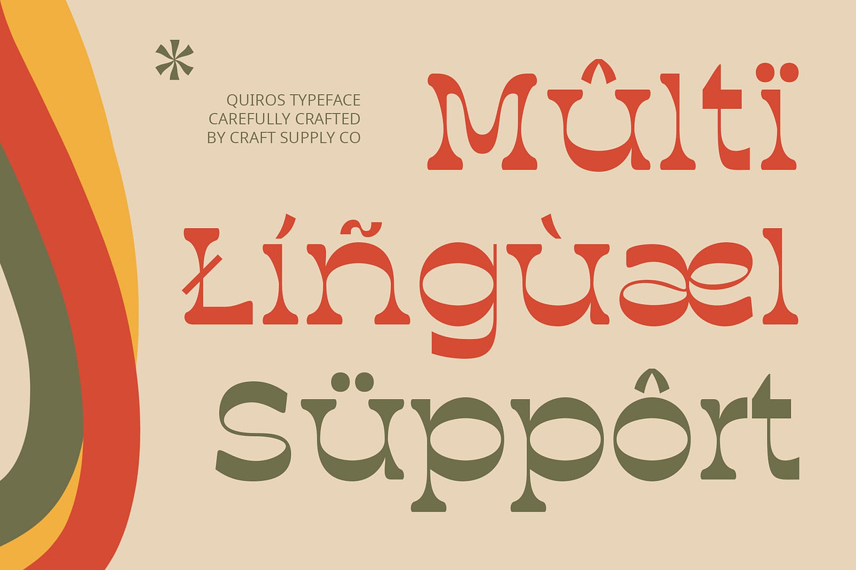 Quiros – Reverse Contrast Font, a Serif Font by Craft Supply Co. (Photo 4 of 8)