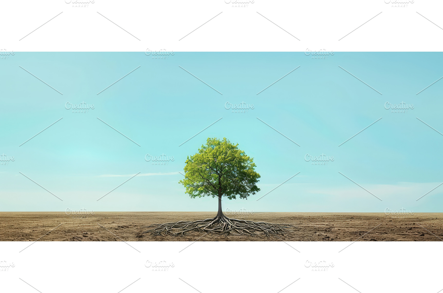 Lone tree with exposed roots in, a Nature Photo by piter.goskov