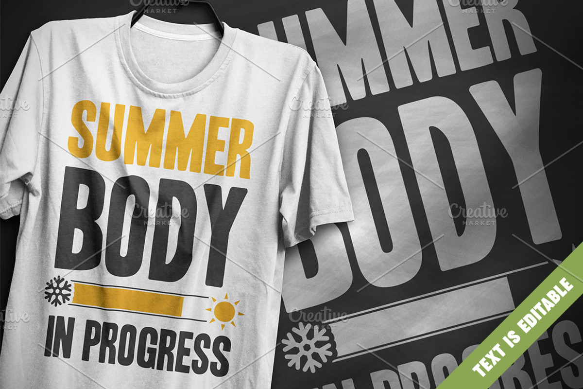 Summer body - T-Shirt Design, an Illustration by artnook (Photo 1 of 6)