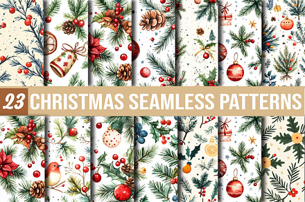 Christmas seamless patterns