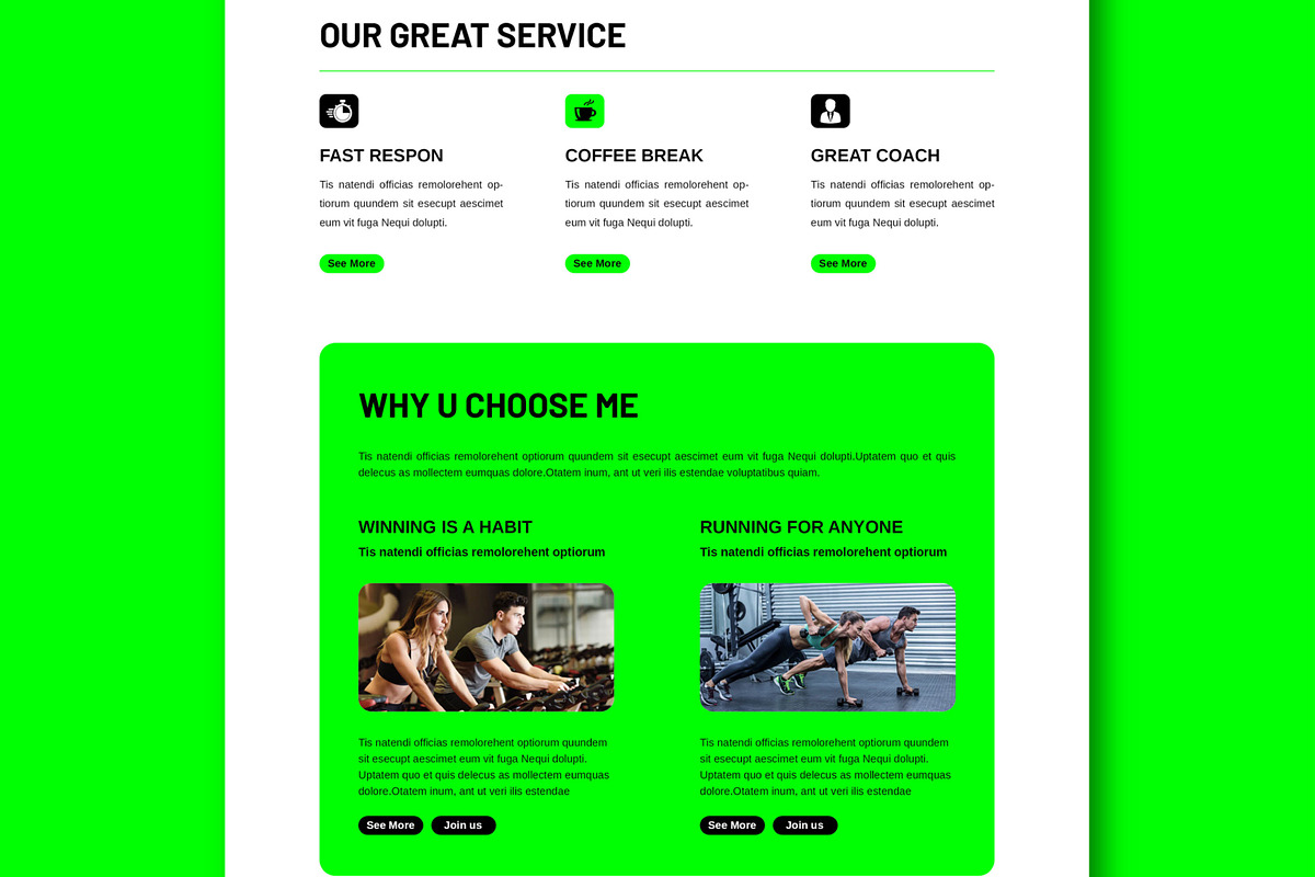 Sport Newsletter Template Design, an UI Kit Template by MightyDesign (Photo 3 of 9)