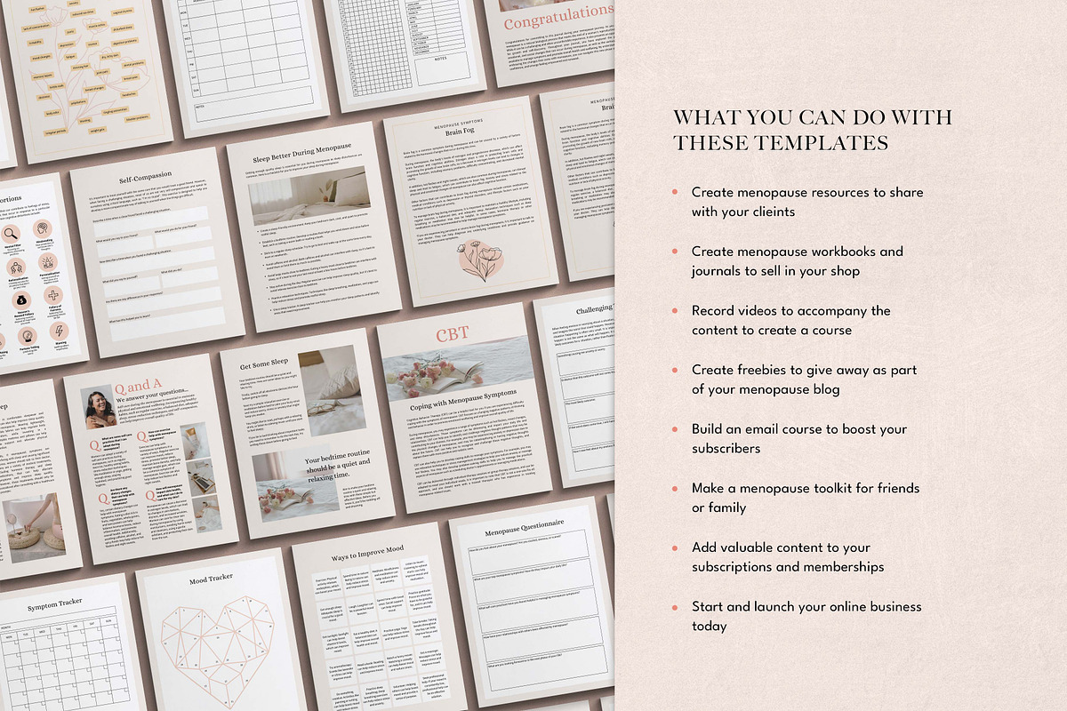 Menopause Toolkit Canva Templates, a Templates & Theme by Miri Campbell (Photo 8 of 10)