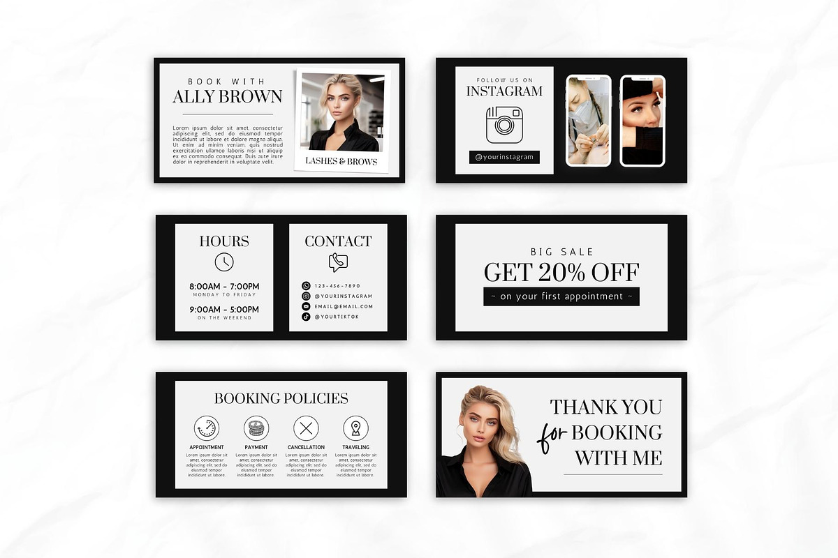 Lash Tech Acuity Scheduling • Canva, a Websites & App Template by OniriqveDesigns (Photo 3 of 8)