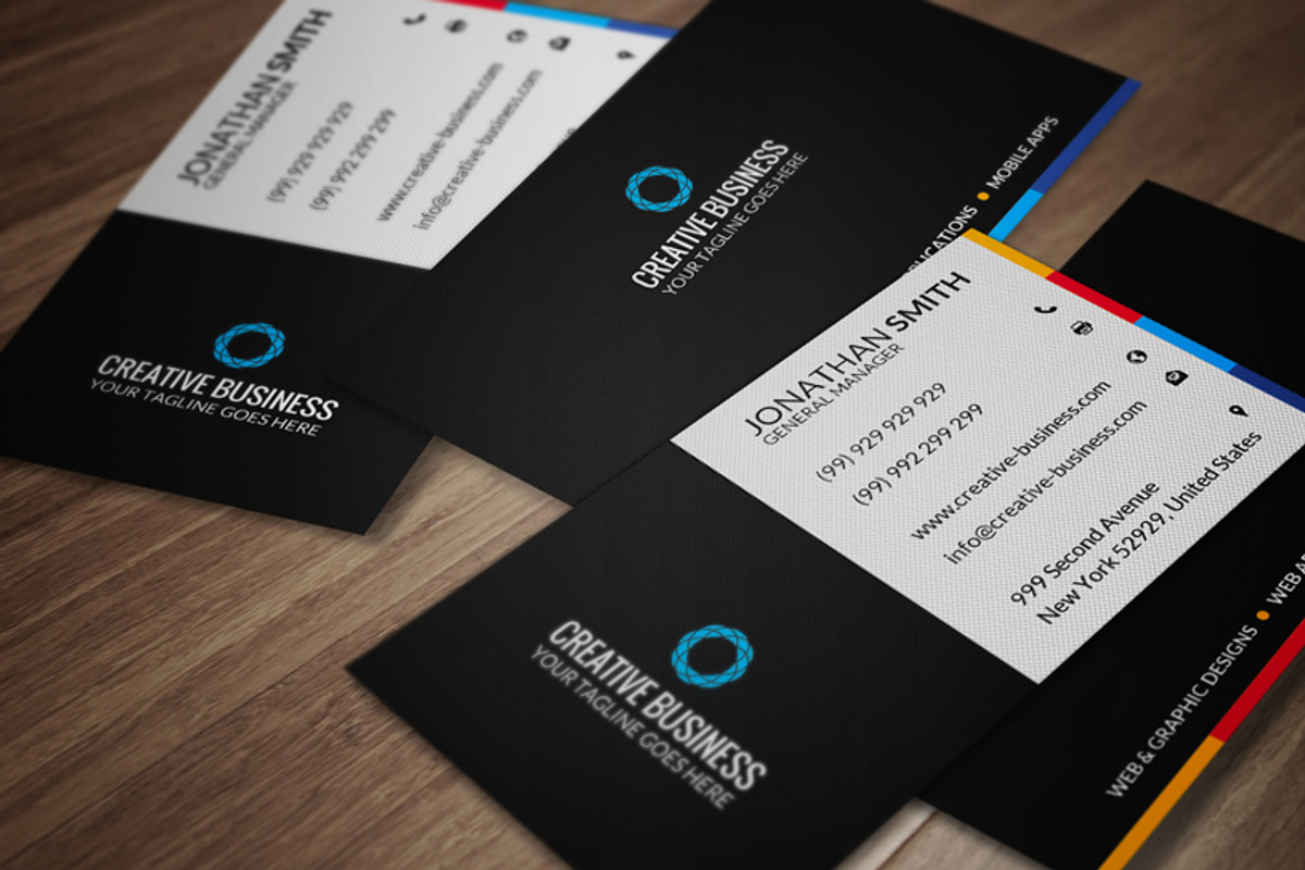 Clean Card CM068, a Business Card Template by annozio (Photo 1 of 4)
