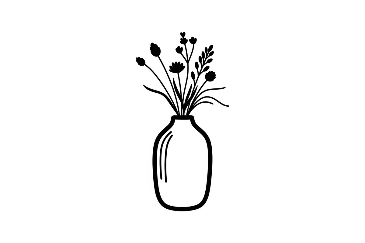 Flower Vase Silhouette Vector Bundle, an Illustration by Designs_River (Photo 3 of 51)