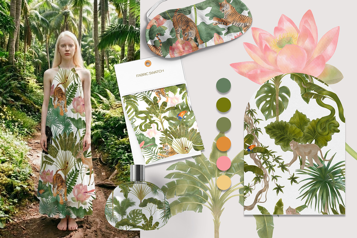 Jungle Book clipart and patterns, an Object Graphic by mila_leev (Photo 14 of 17)