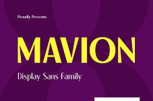 Mavion - Display Sans Family