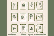 Flower SVG PNG Clipart Pattern, a Decorative Illustration by Anada Arty (Thumbnail 1 of 5)