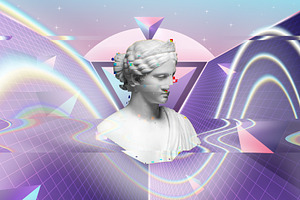 Vapor Wave Light Overlays Png