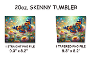 Yellow Blue Butterfly 20oz Tumbler, an Arts & Entertainment Photo by LamanAzalea (Thumbnail 2 of 2)