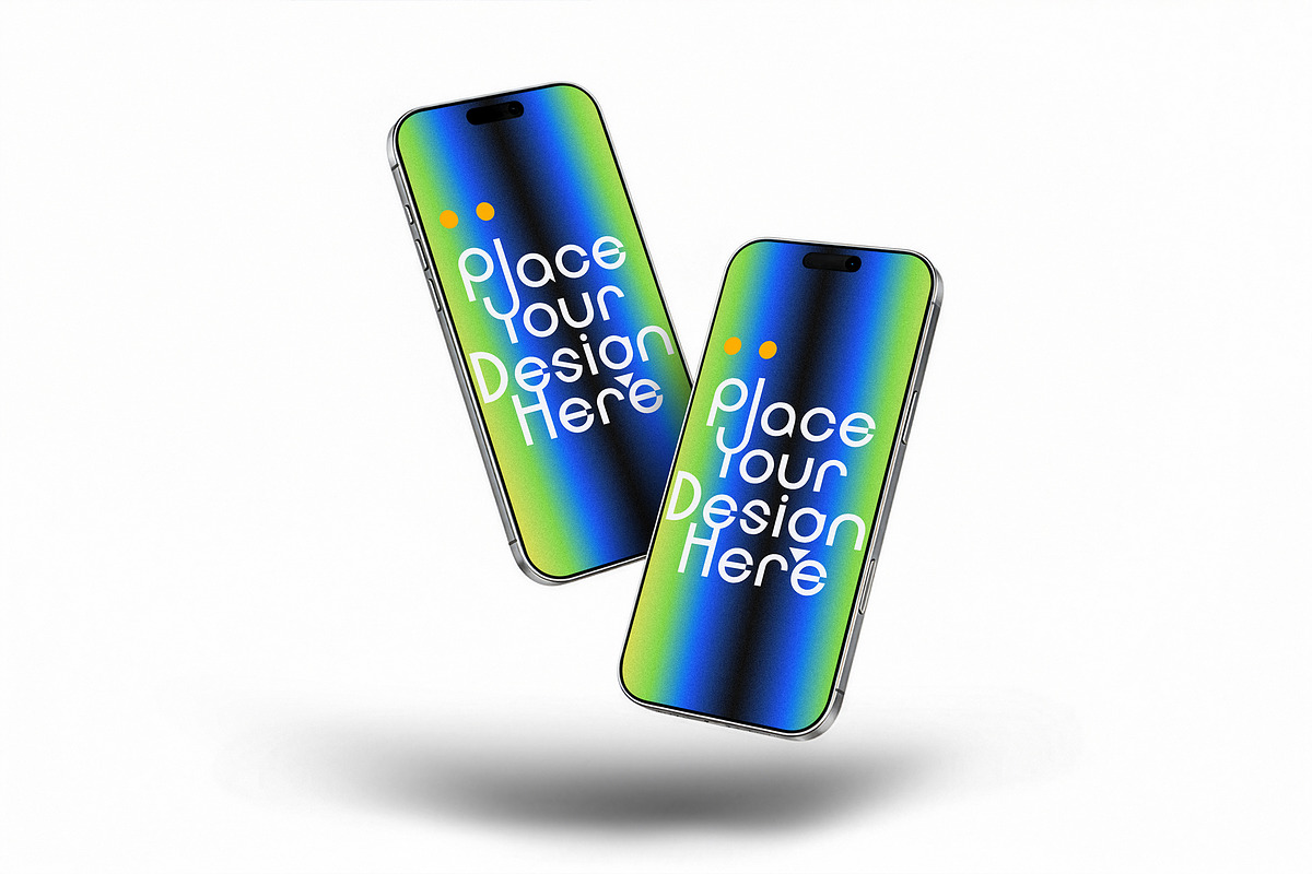 Floating In The Air iPhone 17 Mockup, an iPhone Mockup by smishura