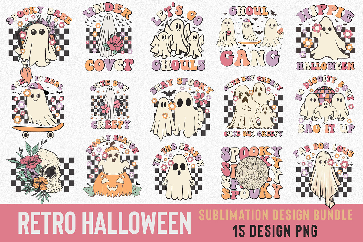 Halloween PNG Sublimation BIG Bundle, a Work Illustration by CreationArt (Photo 8 of 10)