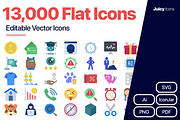 JuicyIcons Flat Bundle: 13,000 Icons, an Outline Icon by Juicy Icons (Thumbnail 1 of 11)