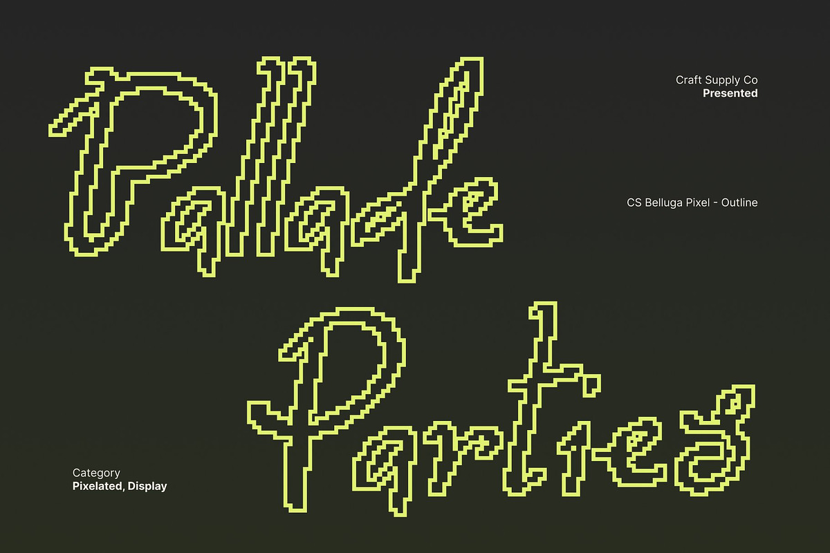 CS Belluga Pixel, a Handwritten Font by Craft Supply Co. (Photo 3 of 8)