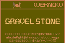 Gravel Stone font