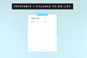 To-Do Lists — Fillable & Printable, a Templates & Theme by Kristy Black Creative (Thumbnail 1 of 2)