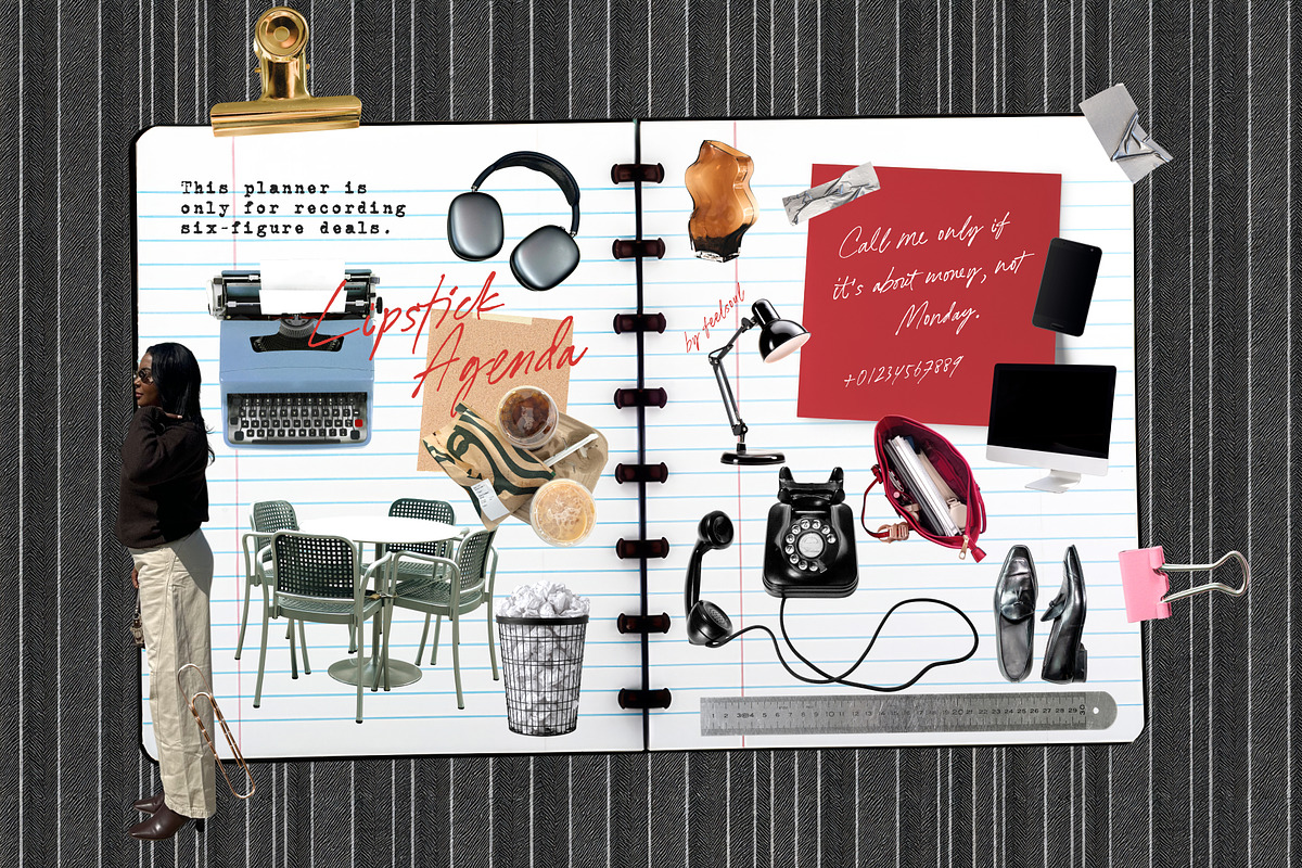 Office Siren Collage Pack, an Object Graphic by Feelsoul (Photo 4 of 9)