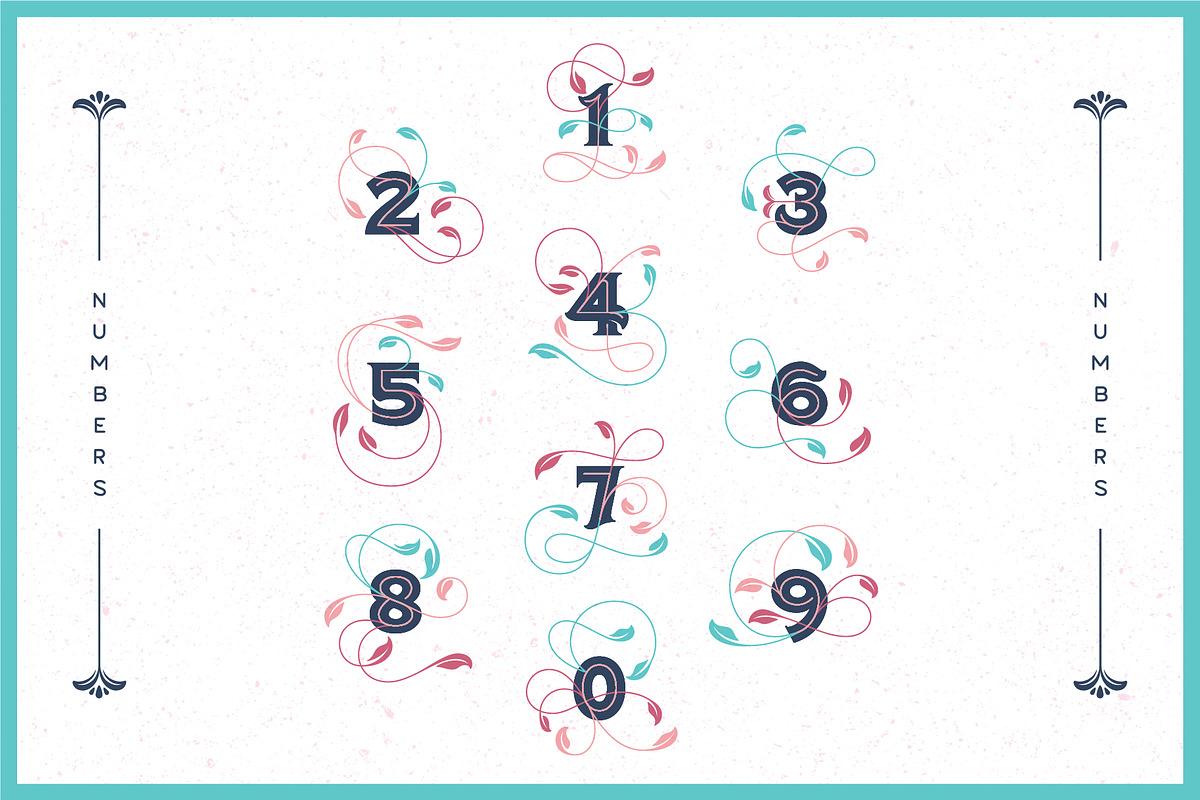 Flor Layered Font + Extras preview 8