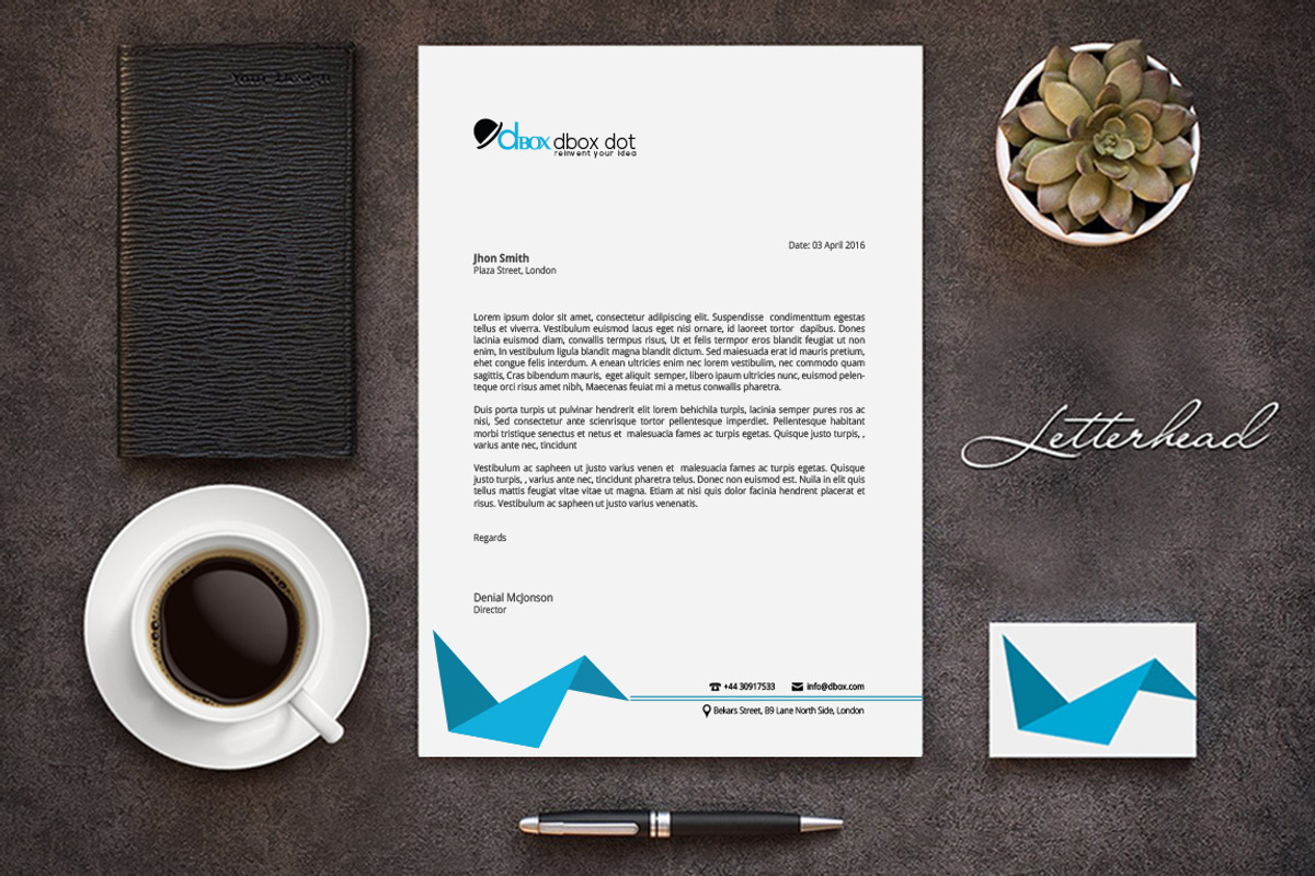 Letterhead Template, a Stationery Template by artisanHR (Photo 1 of 6)