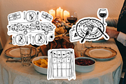 Whimsical Retro Table Clipart, a Decorative Illustration by Heartwarming Art (Thumbnail 8 of 8)