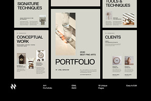 Elegant Art Portfolio, a Brochure Template by Neermana