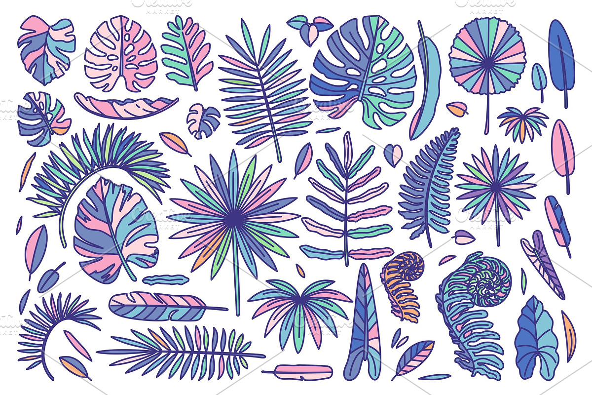 vector cute drawn plant clipart, an Object Illustration by WINDmade
