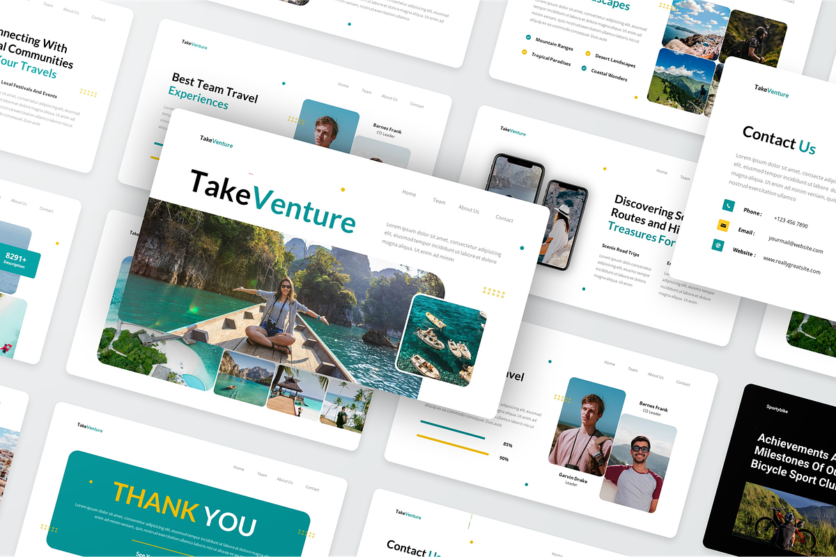 Travel & Adventure PowerPoint, a Presentation Template by SquidPixey (Photo 5 of 6)