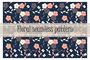 6 Floral patterns & 6 round frames, a Pattern Graphic by Daria Maier (Thumbnail 3 of 8)