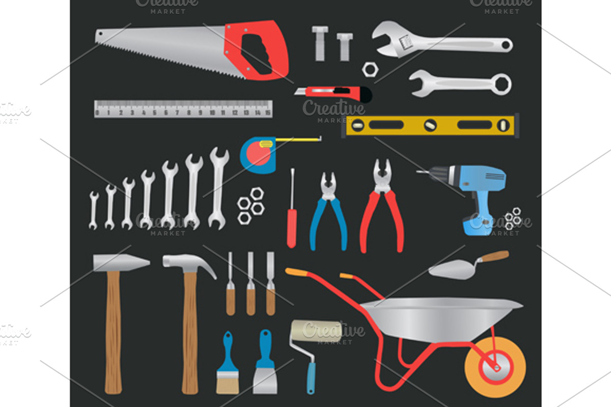 Modern hand tools. instruments