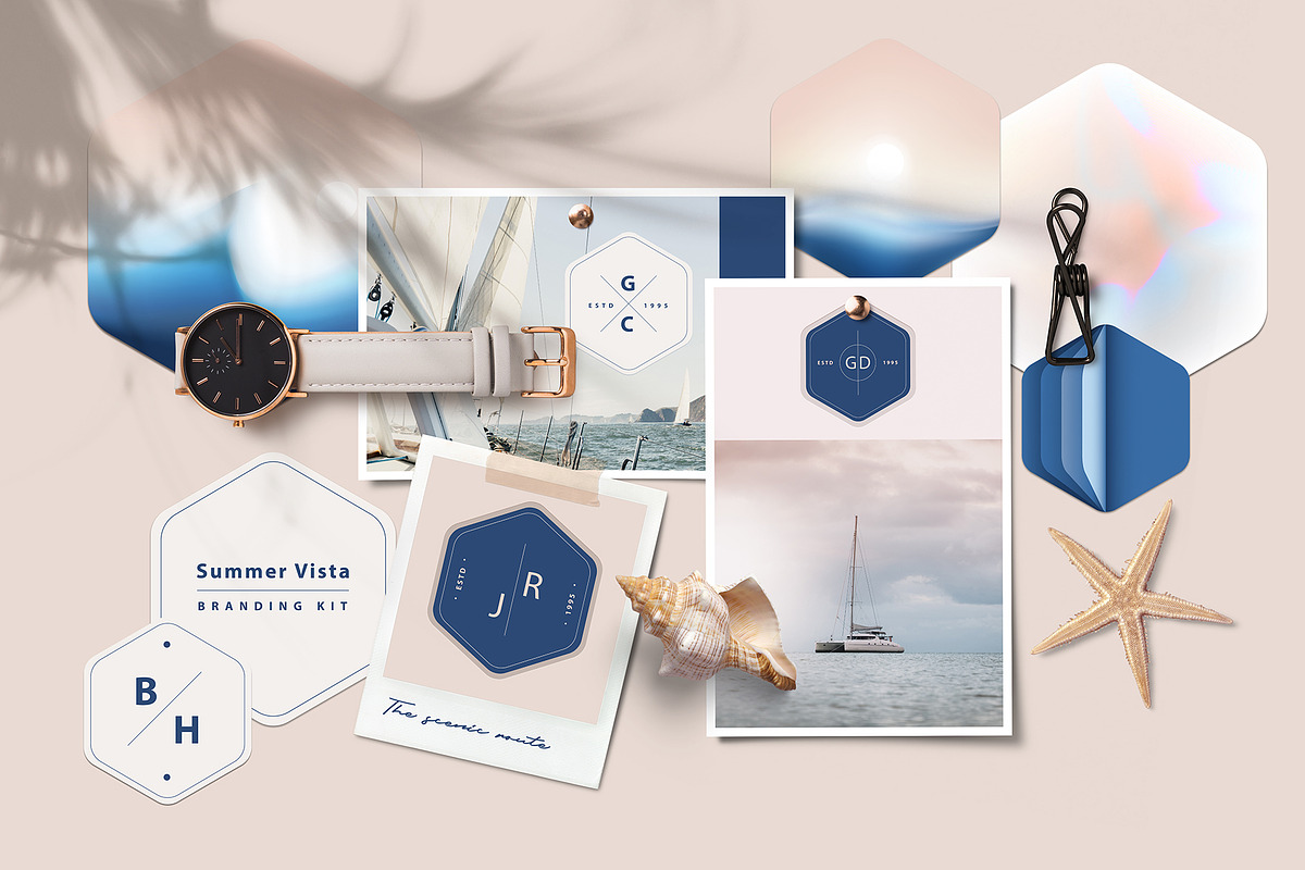 Summer Vista - Nautical Branding Kit, a Pattern Graphic by Polar Vectors (Photo 17 of 21)