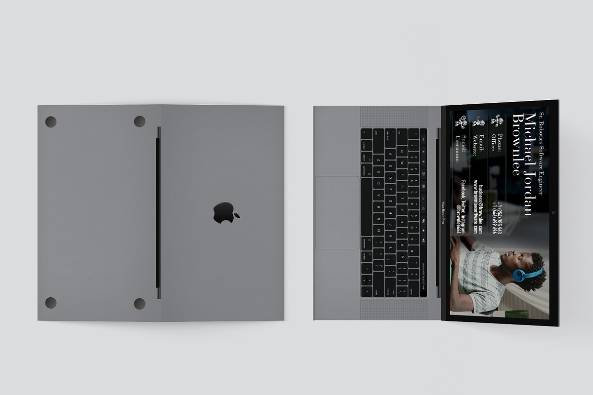 Folded Business Card - Software, a Business Card Template by TheFeture (Photo 3 of 5)