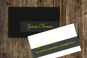 Black Neon Business Card