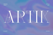 Artik - Modern Serif Font, a Serif Font by Nirmana Visual (Thumbnail 1 of 10)