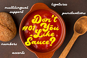 Saucerico |The Tasty Script Typeface, a Font by fopifopi (Thumbnail 2 of 6)