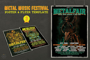 Metal Music Festival Poster & Flyer