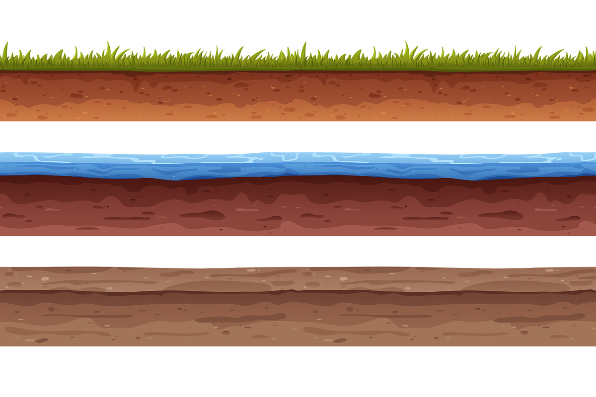 Seamless ground cross sections set, a Texture Graphic by Good Studio (Photo 7 of 9)