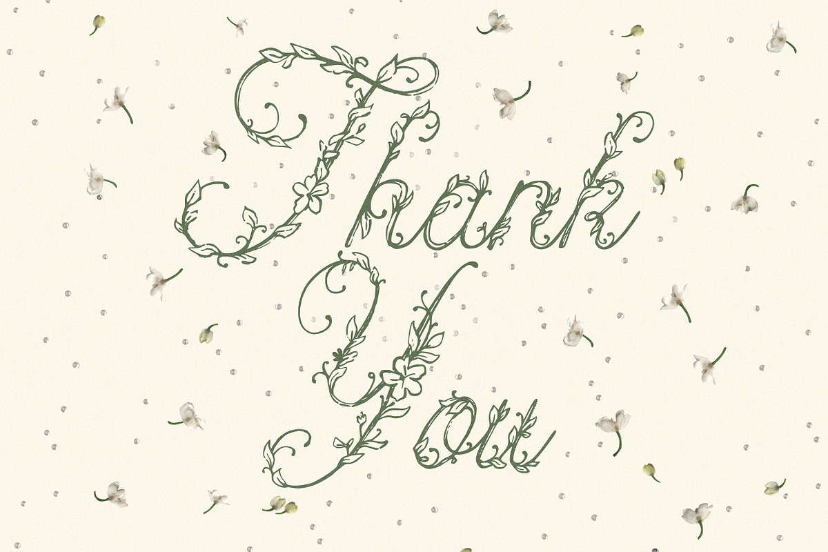 Petalia Decorative Floral Font, a Script Font by AnMark (Photo 10 of 11)