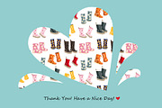 Happy Wellies Seamless Pattern Set, a Pattern Graphic by Toltemara (Thumbnail 3 of 3)