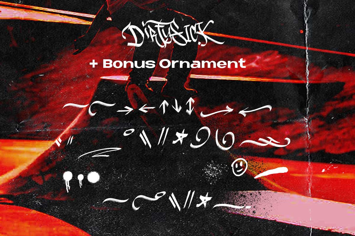 Dirtysick - Graffiti Font, a Blackletter Font by Dirtyline Studio (Photo 11 of 11)