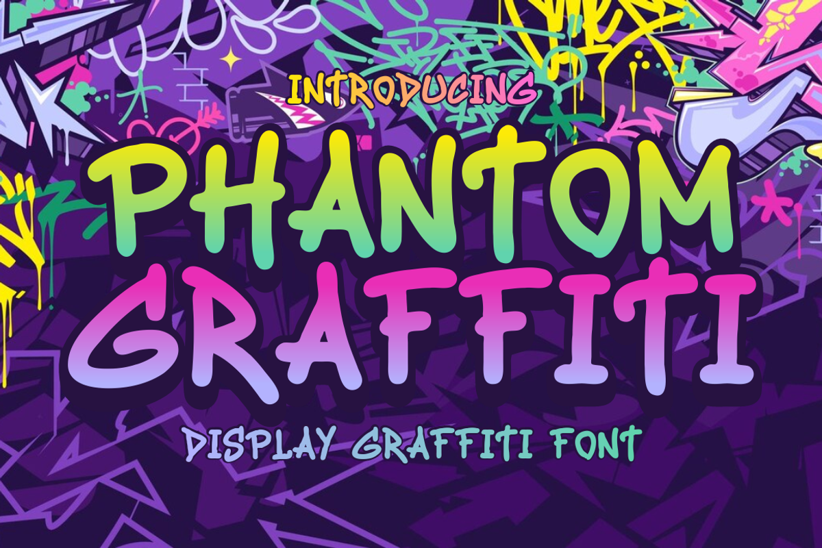 Phantom Graffiti - Graffiti Font, a Font by PutraCetol Studio (Photo 1 of 5)