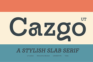 UT Cazgo - A Stylish Slab Serif