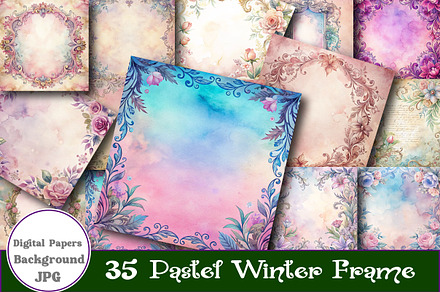 Pastel Winter Frame