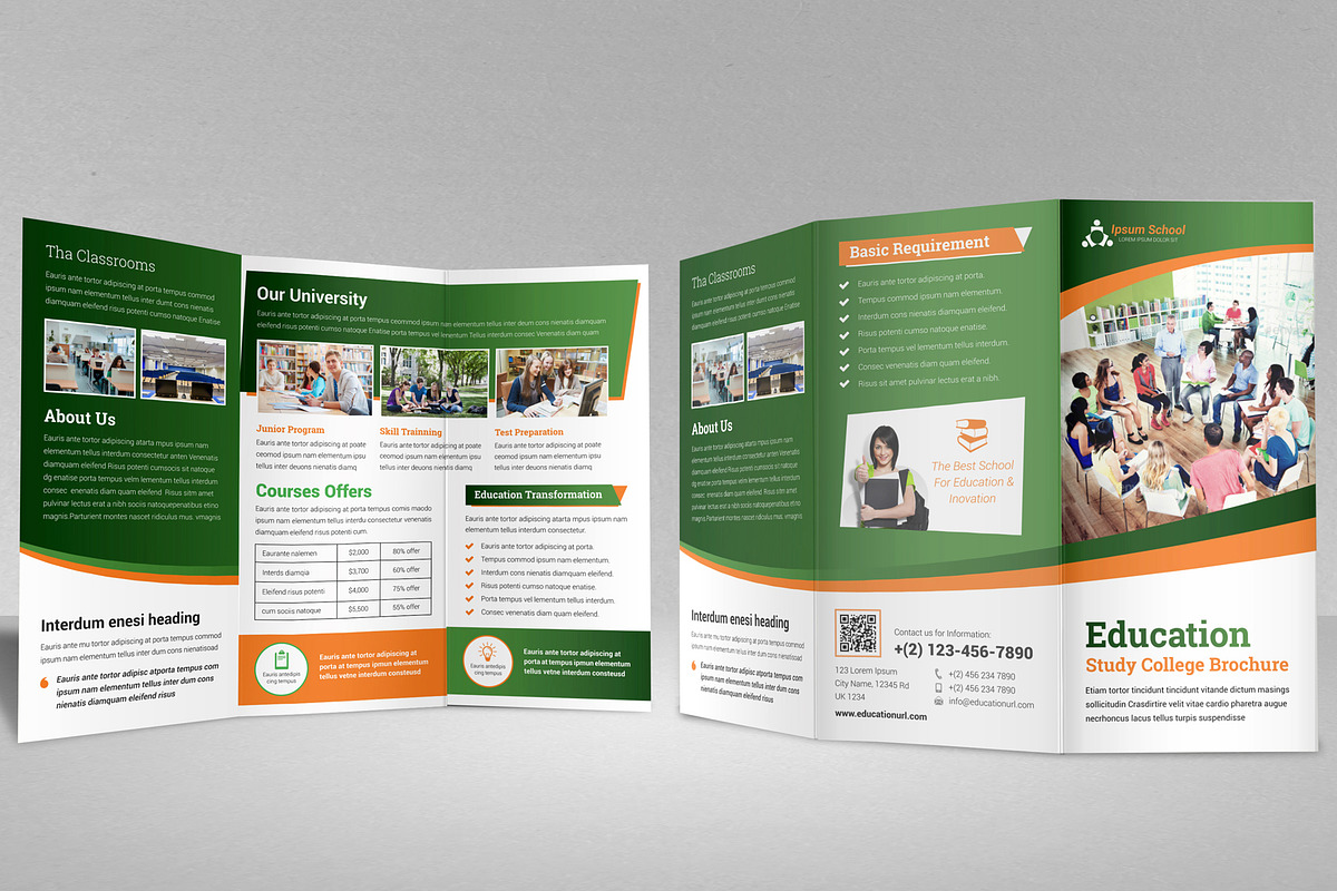 Education College Trifold V5, a Brochure Template by JanySultana (Photo 5 of 10)