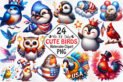 4th Of July Birds Sublimation Clipar, an Animal Illustration by RobertsArt (Thumbnail 1 of 7)