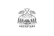 Camper van logo design, a Branding & Logo Template by vexper (Thumbnail 1 of 4)