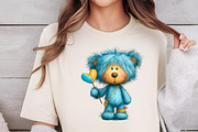 Quirky Valentine Teddy Bear Clipart, an Illustration by DreamCafeArt (Thumbnail 4 of 6)