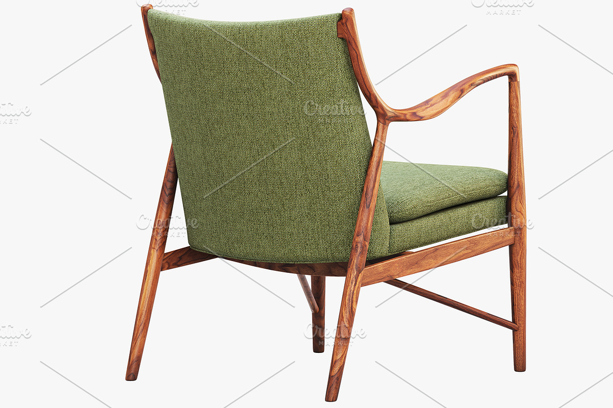 FJ 45 easy chair model 45 3d model, a Furniture 3D Model by 3dmitruk (Photo 3 of 8)