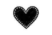 Stitched Heart Silhouette Vector Bun, an Illustration by Designs_River (Thumbnail 25 of 41)