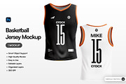 Basketball Jersey, a Shirt Mockup by SLAB! Design (Thumbnail 1 of 3)